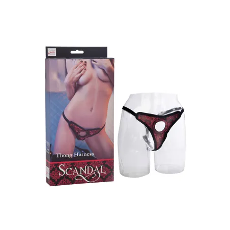 Крепление для фалоиммитатора Scandal Thong Harness атласный
