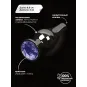 Маленькая анальная пробка с кристаллом, графит - Пикантные Штучки, 8.5 см
