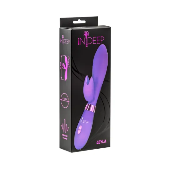 ВИБРАТОР INDEEP LEYLA PURPLE 7701-02INDEEP