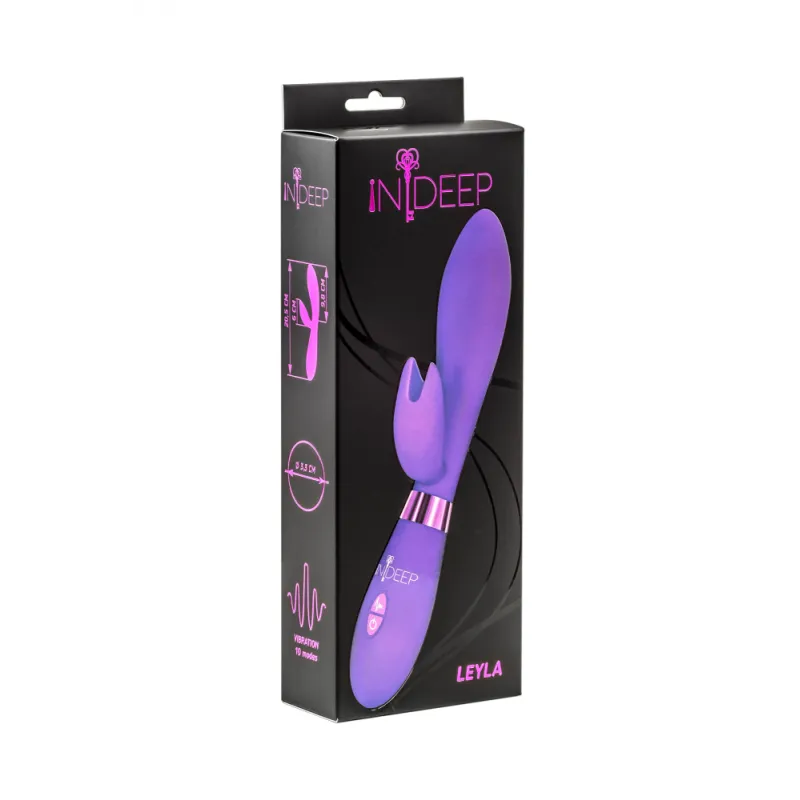 ВИБРАТОР INDEEP LEYLA PURPLE 7701-02INDEEP