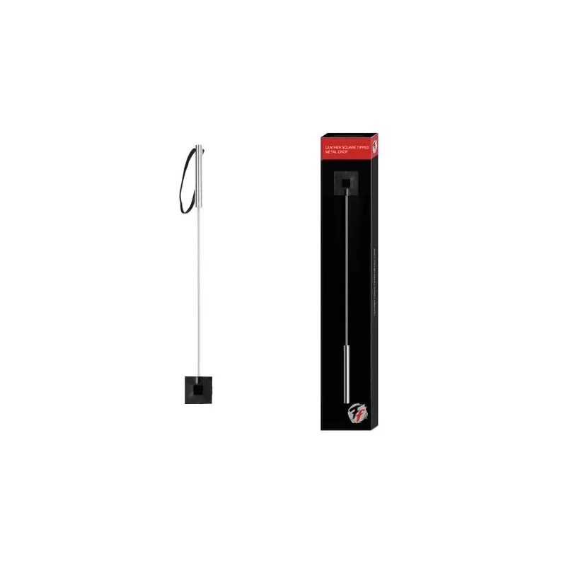 Стек Leather Square Tipped Metal Crop черный