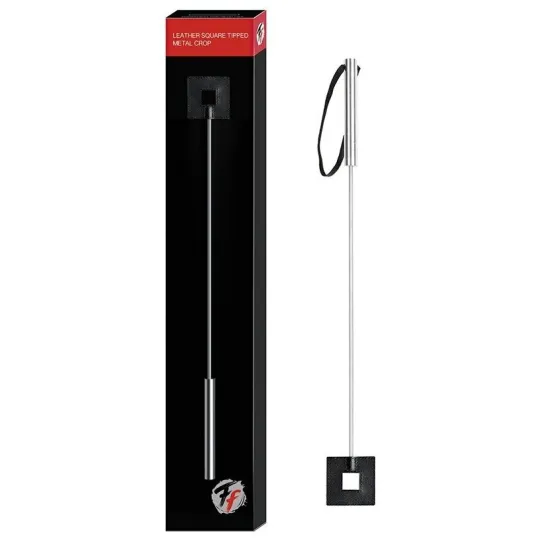 Стек Leather Square Tipped Metal Crop черный
