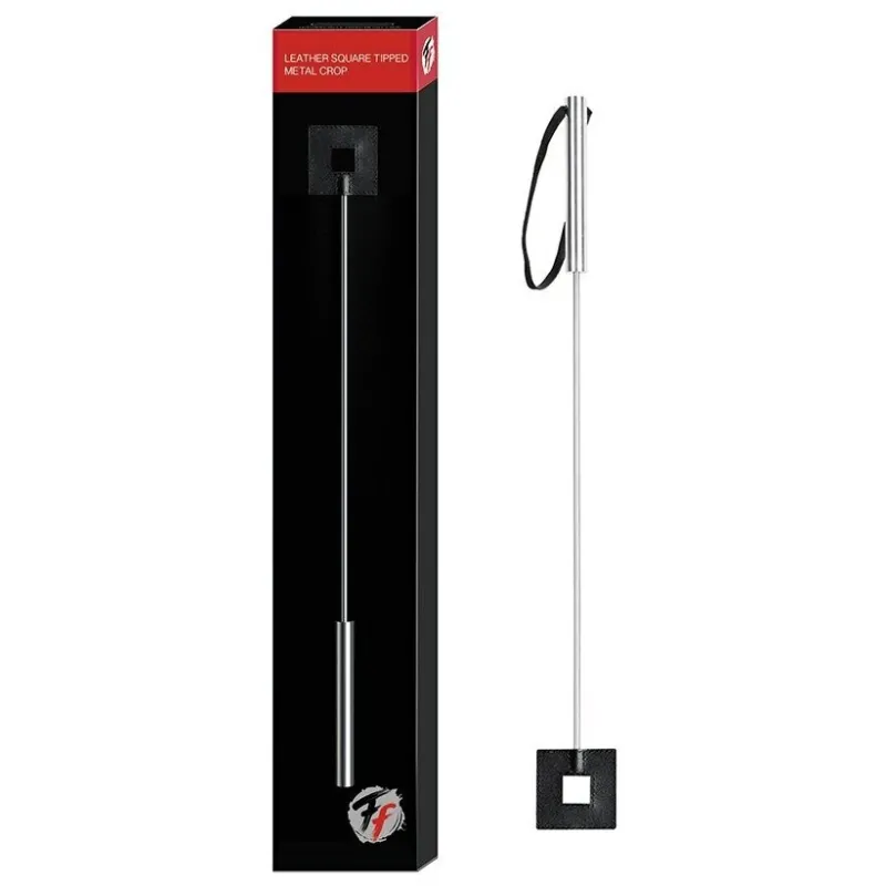 Стек Leather Square Tipped Metal Crop черный