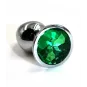 Анальная пробка с кристаллом (Зеленый)